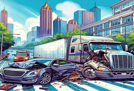 truck accident (18 wheeler in an accident with a car)